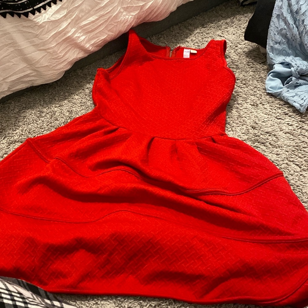 red dress
